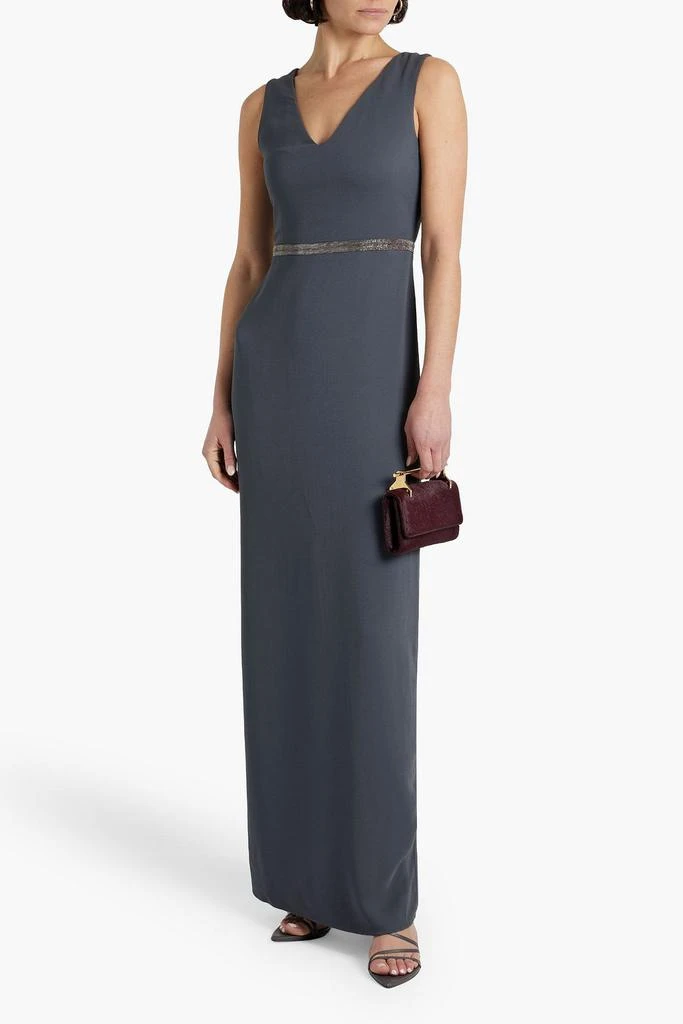 Shop Bead-embellished crepe maxi dress on Sale at BeyondStyle  Get 85% Off  Bead-embellished crepe maxi dress with Limited-Time Flash Deals, Exclusive  Discounts, and Special Offers. Enjoy Unbeatable Savings on Bead-embellished  crepe