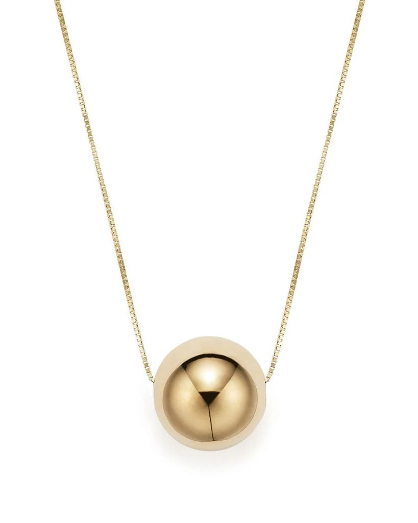 Bloomingdale's 14K Yellow Gold Bead Pendant Necklace, 18" 1