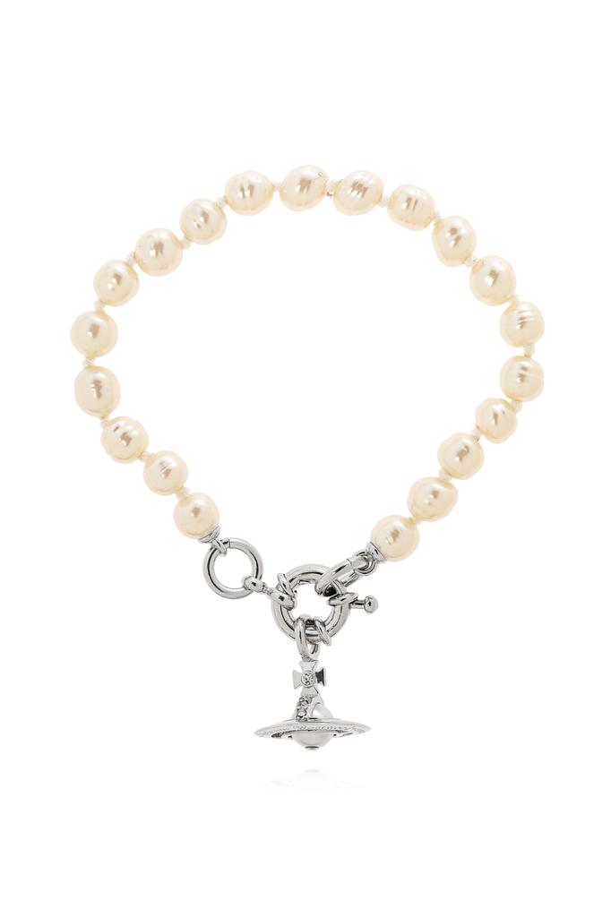 Vivienne Westwood Claude pearl and chain bracelet - JEWELRY