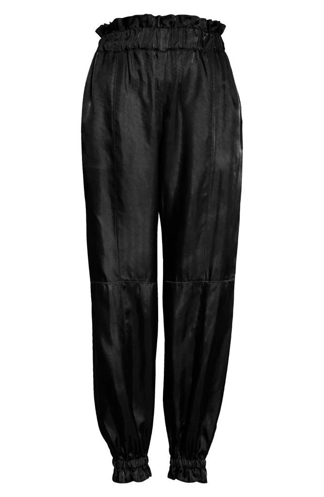 Cinq à Sept Pasha Paperbag Waist Satin Joggers 5