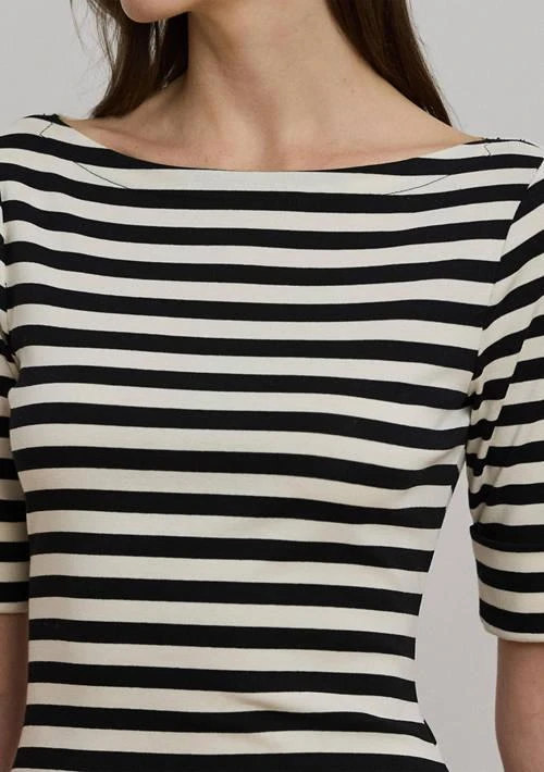Ralph Lauren Ralph Lauren Women S Striped Stretch Cotton Midi Dress 3