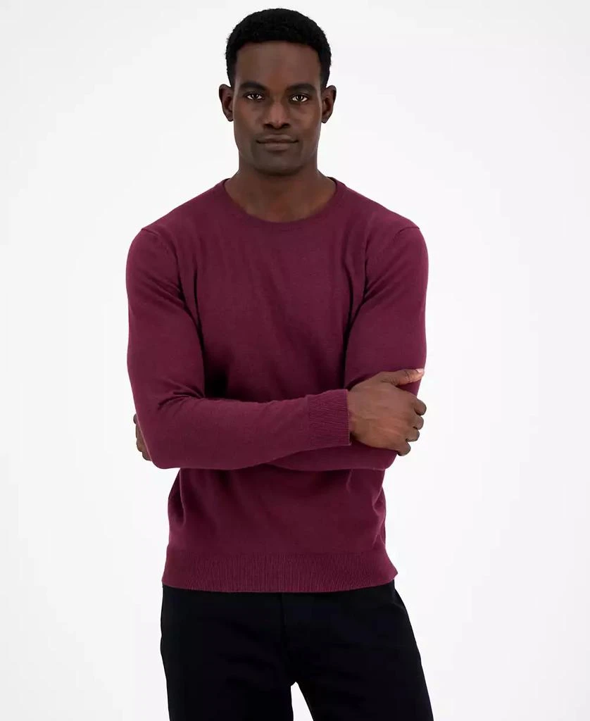 Alfani Men's Solid Crewneck Sweater, Created for Macy's 1