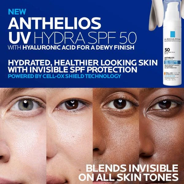 La Roche Posay La Roche-Posay Anthelios UV Hydra Daily Invisible Sunscreen SPF 50 (1.7 fl.oz) 2