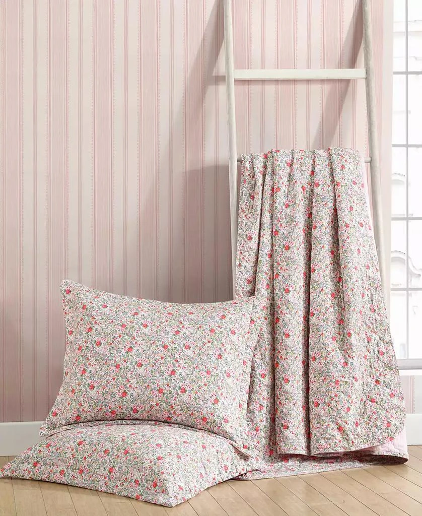 Laura Ashley Rowena Cotton Reversible Quilt, King 11