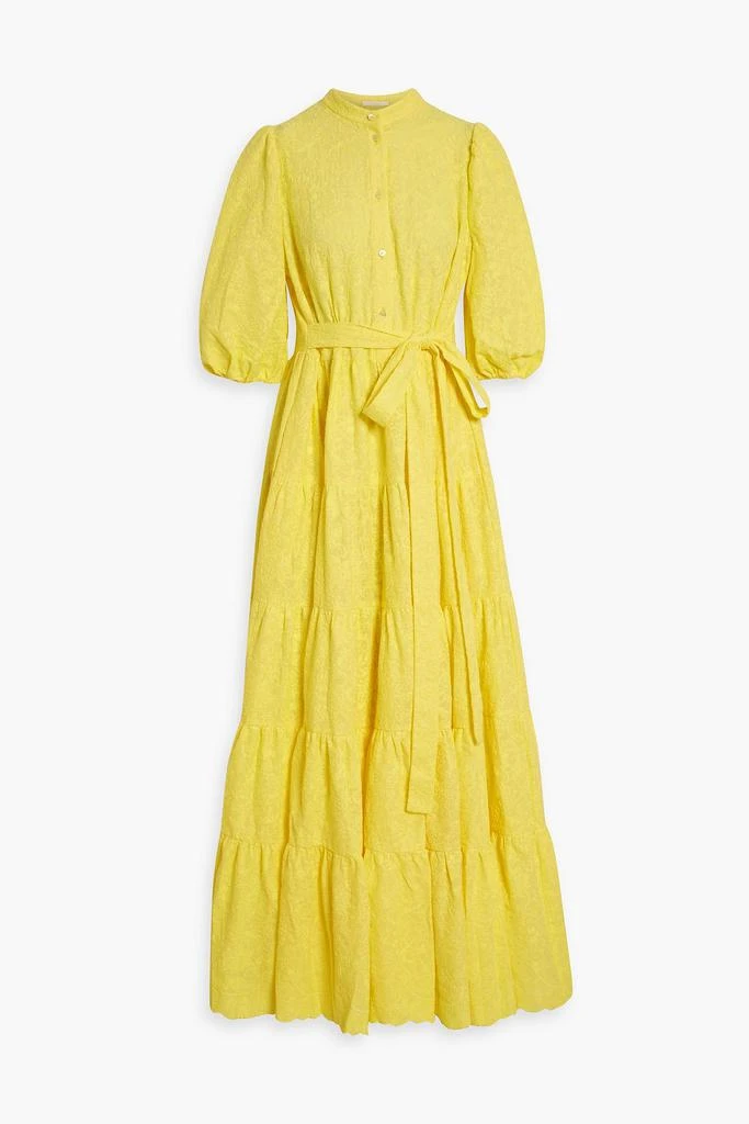 Erdem Dalia tiered embroidered cotton-voile maxi dress 1