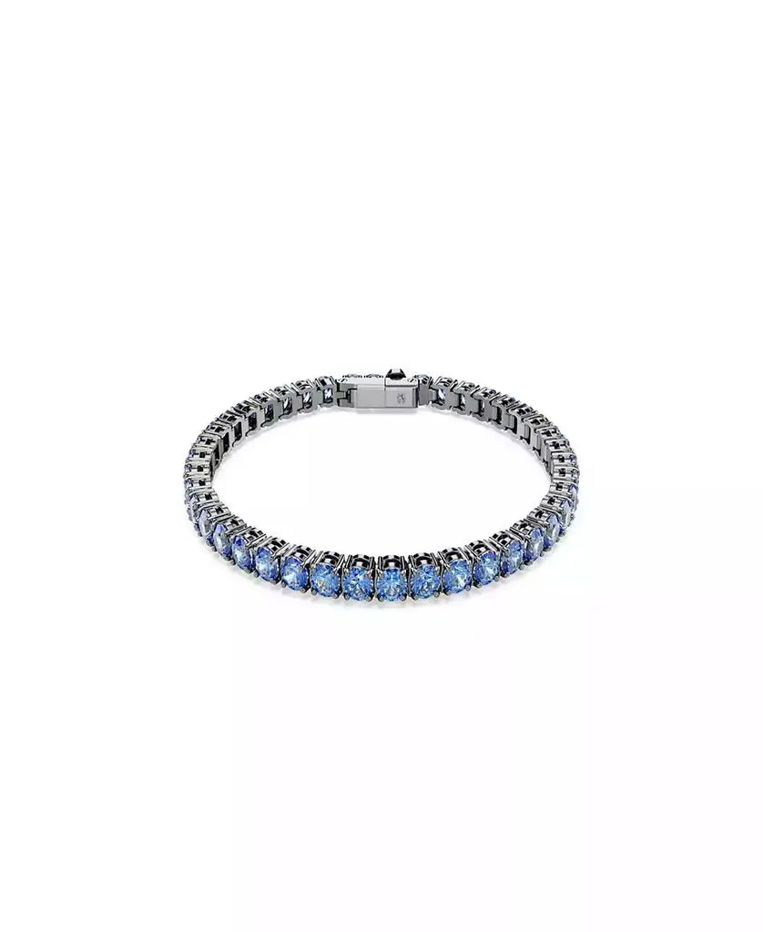 Swarovski Ruthenium-Plated Matrix Tennis Bracelet