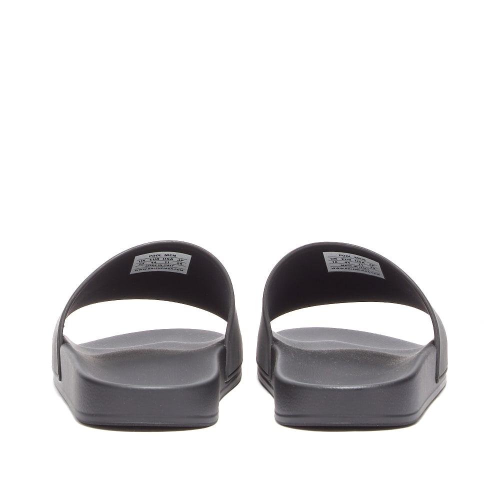 【BALENCIAGA】ロゴプリント スリッポン スライド Balenciaga Men's Logo Rubber Pool Slides 42/9 Black | eBay