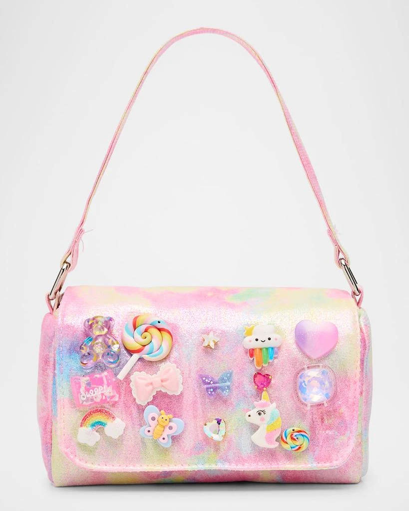 Bari Lynn Kid's Allover Tie-Dye Charm Shoulder Bag 1
