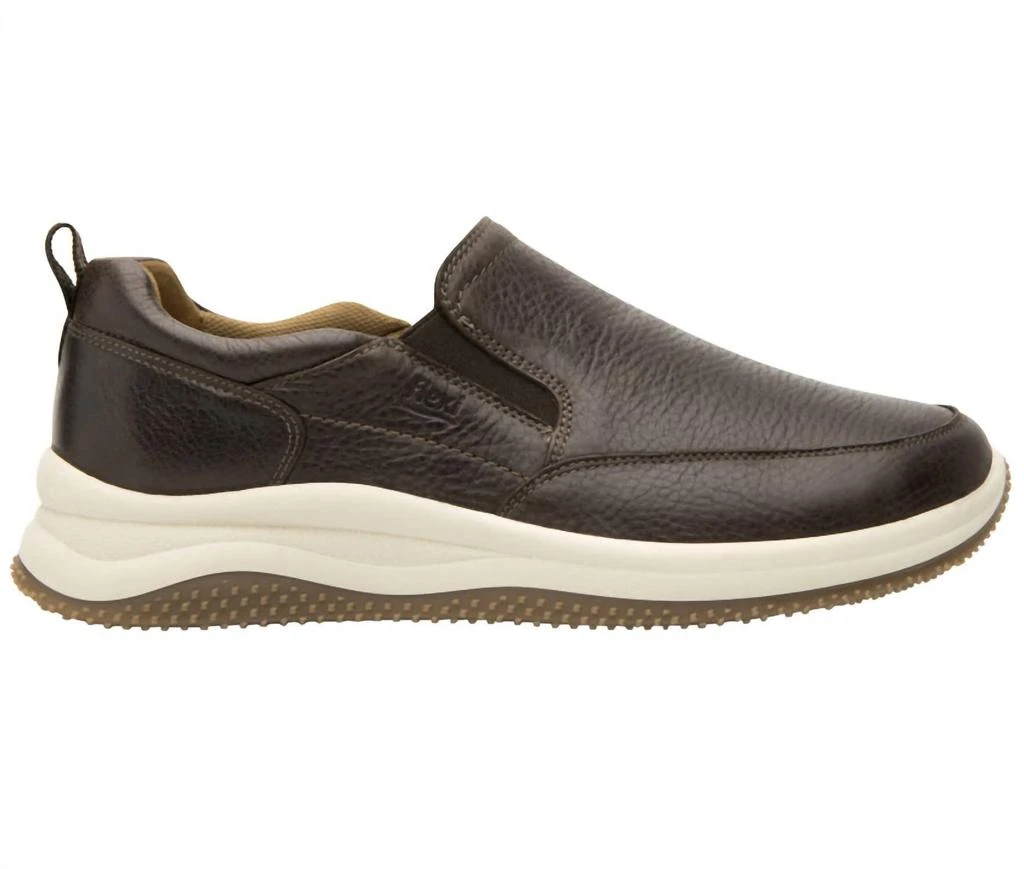 Flexi Slip-On Shoes In Dark Brown 1