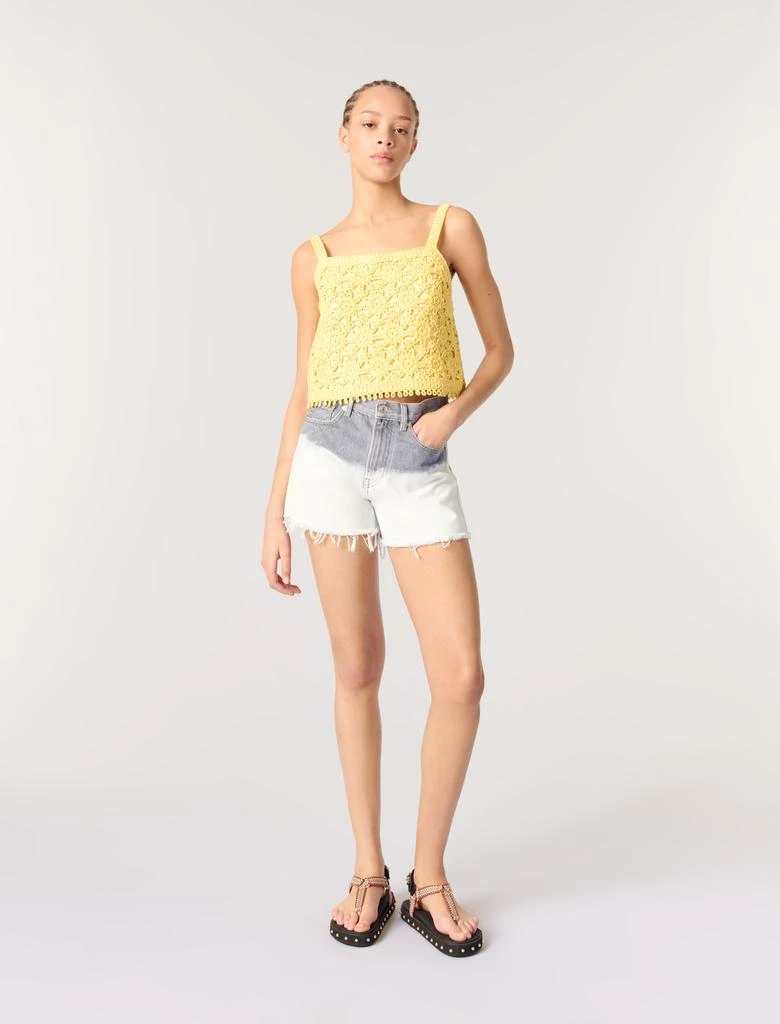 Maje Maje Woman's cotton Crochet-knit top for Spring/Summer from Maje US