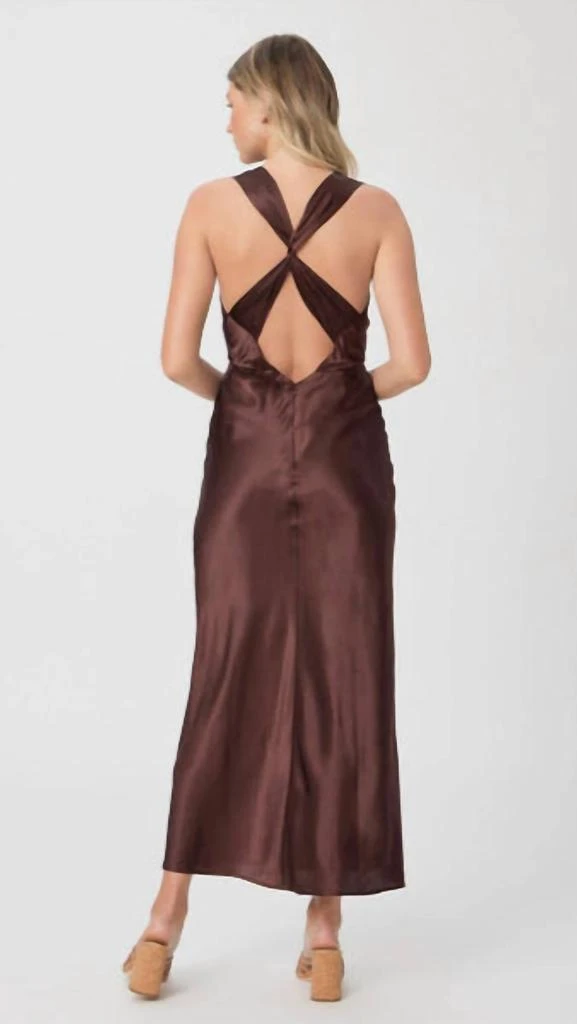 Marcel Midi Dress In Rum Raisin  On Sale Now with Up to 34% Off | Discover  Exclusive Deals & Savings at BeyondStyle  Authentic Paige women|clothing| dresses with Limited-Time Discounts, Free Shipping,