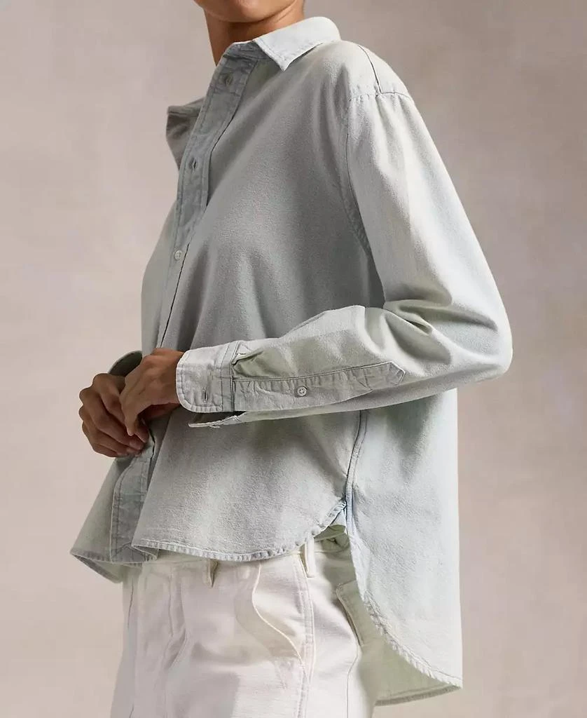 Ralph Lauren Women's Cropped Boxy Chambray Shirt 4