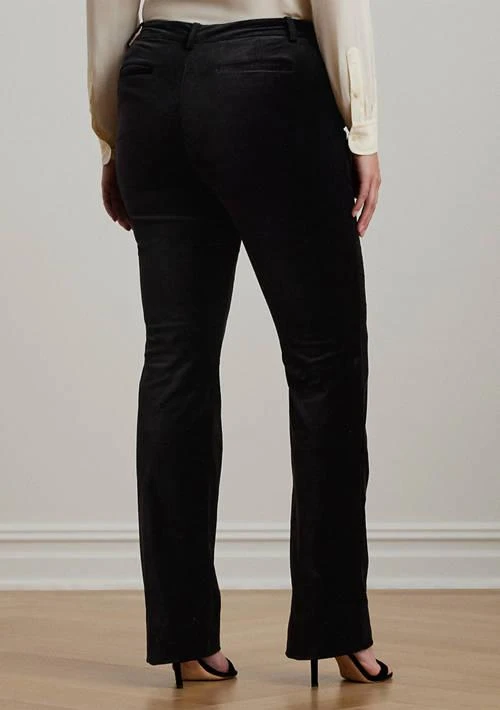 Ralph Lauren Ralph Lauren Plus Size High Rise Stretch Velvet Boot Trousers 2