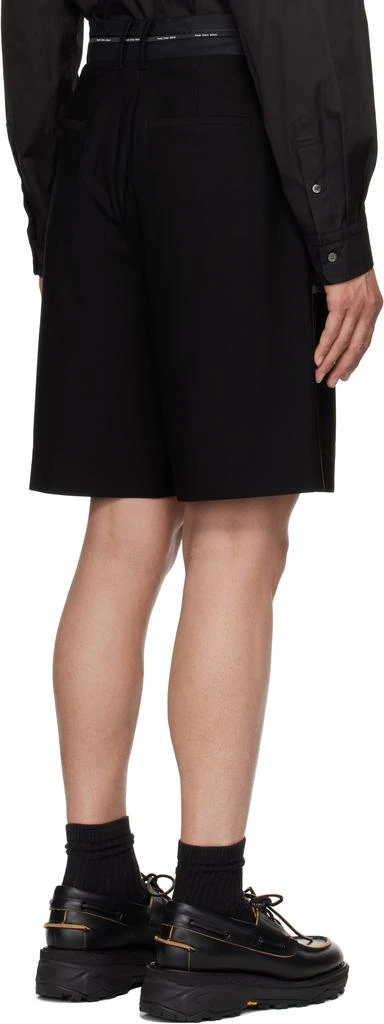 Feng Chen Wang Black Deconstructed Patchwork Shorts 3