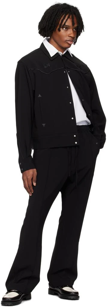 Needles Black Piping Cowboy Trousers 4