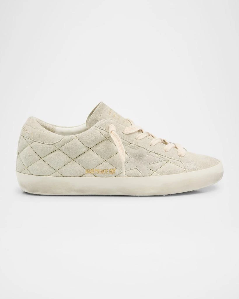 Golden Goose Super-Star Quilted Mixed Leather Low-Top Sneakers 1