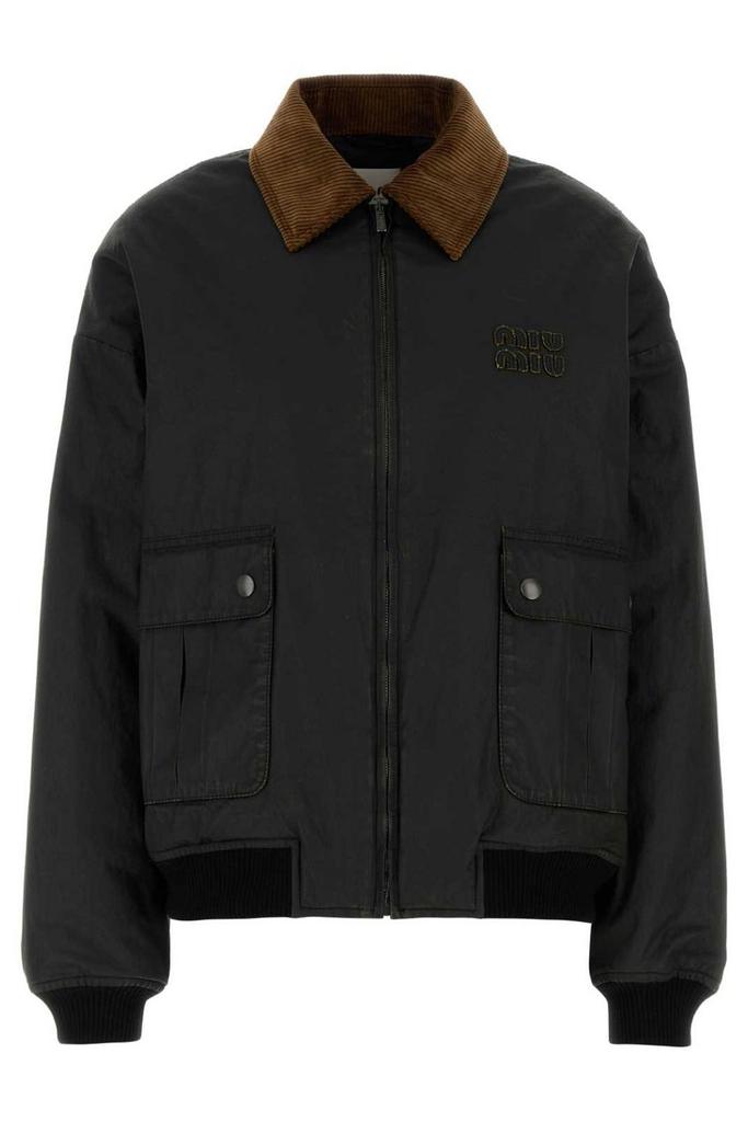 【Miu Miu 】Drawstring Hooded Jacket 中綿アウター Miu Miu Miu Miu Drawstring Hooded Down Jacket - Jackets