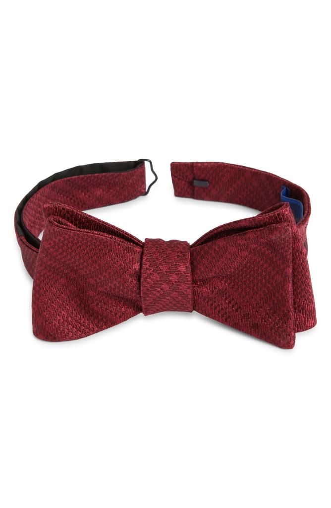 David Donahue Pre-Tied Textured Silk Bow Tie