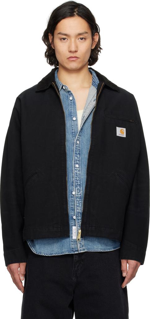Carhartt WIP DETROIT JACKET 黒（S） Carhartt WIP Detroit Jacket (Summer), Black / Black