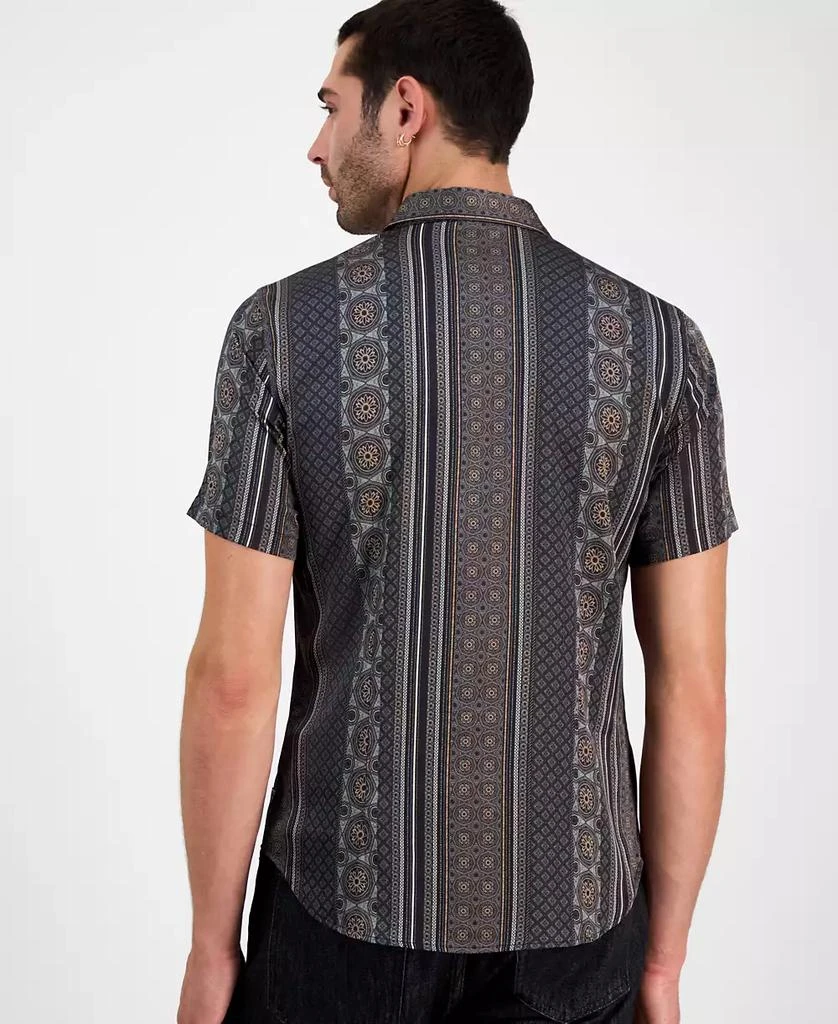 GUESS Men's Mosaic Stripe Shirt 5