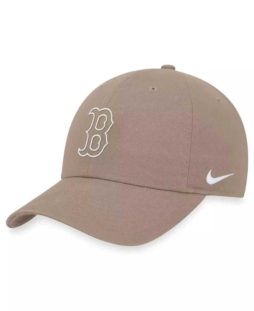 NIKE Men's Khaki Boston Red Sox Club Adjustable Hat 1