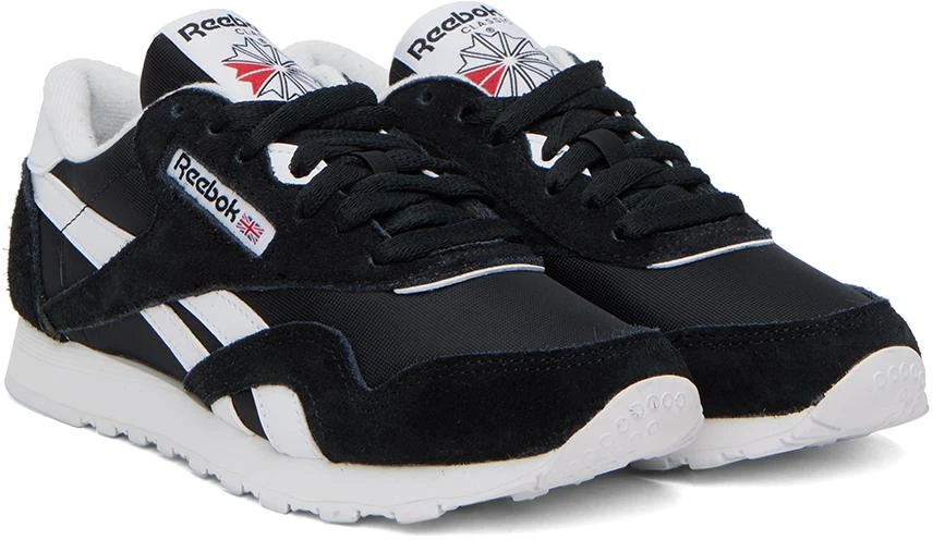 Reebok Black Classic Nylon Sneakers 4