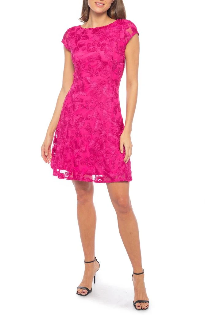 Flutter Sleeve Marina Petite Dresses Marina Gathered V-Neck 3/4