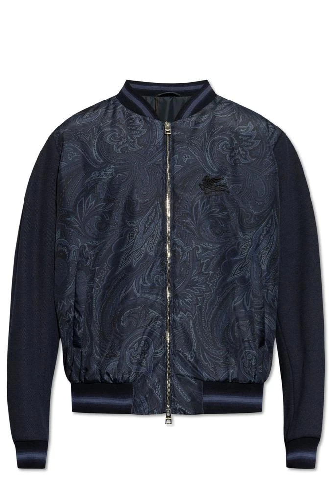 ETRO Etro Logo-Embroidered Zipped Bomber Jacket 1