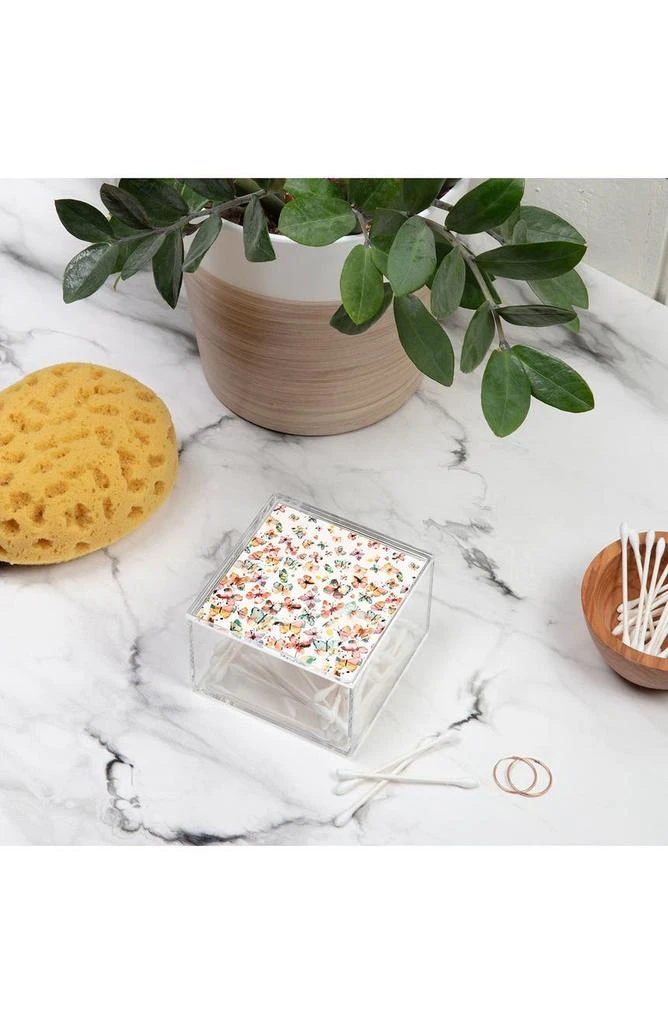 DENY Designs Ninola Design Butterflies Watercolor Acrylic Box 3
