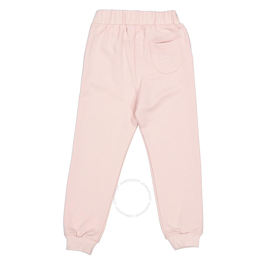 Marie Chantal Girls Embroidered Logo Cotton Joggers