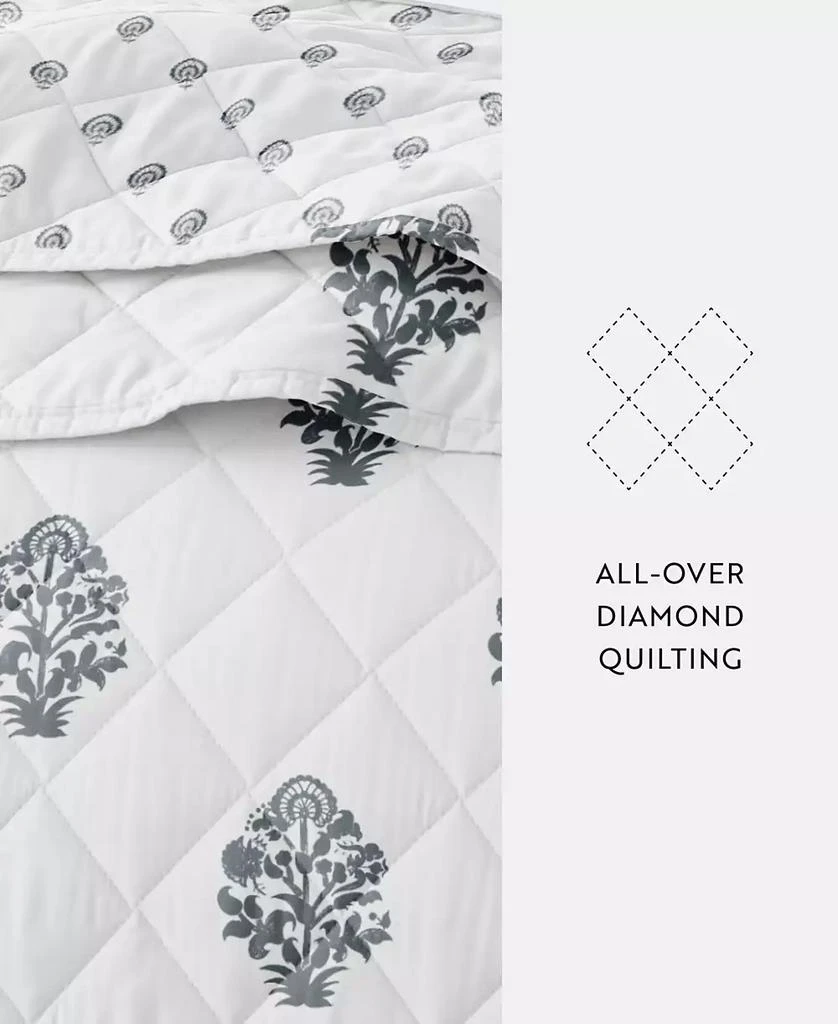 IENJOY HOME Stamped Bloom Reversible 2-Pc. Quilt Set 4
