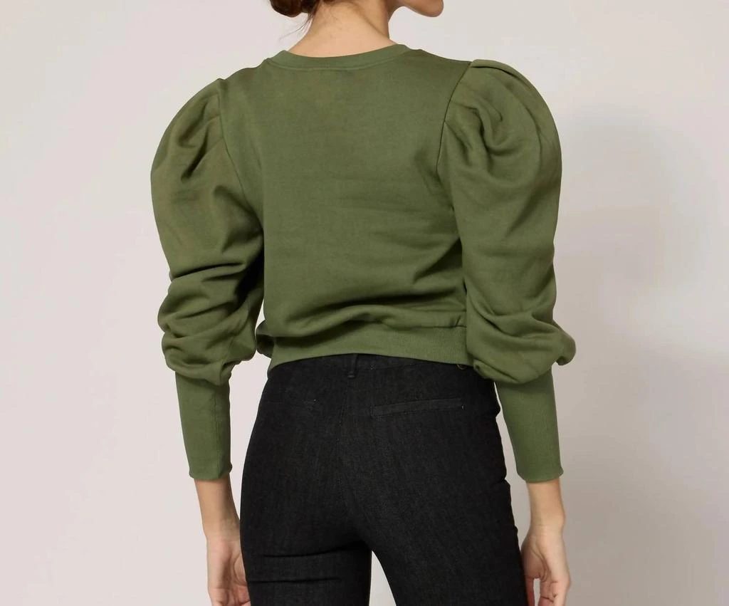 Cleobella Indi Sweatshirt In Army Green 3