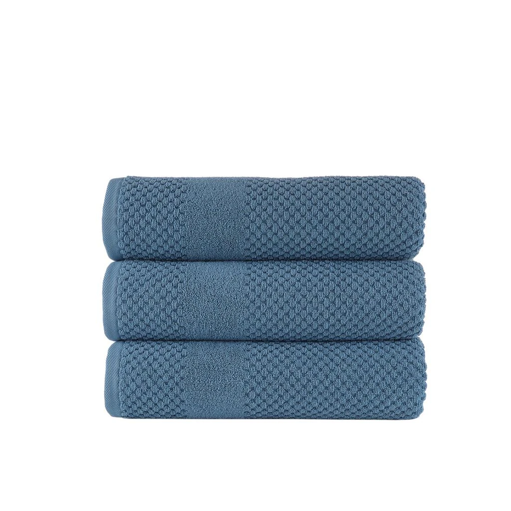 Chortex USA Alexis Antimicrobial Honeycomb Bath Towel (Pack of 3) 2