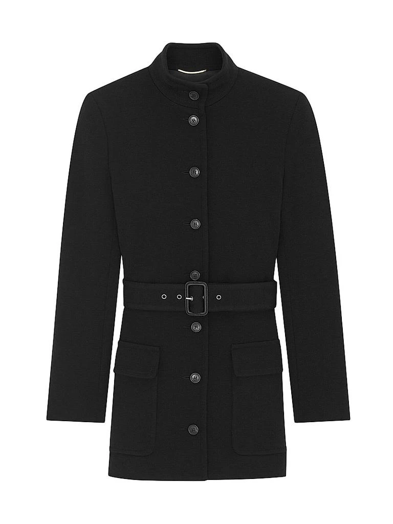 Yves Saint Laurent Tunic Jacket in Wool-Blend Jersey 1