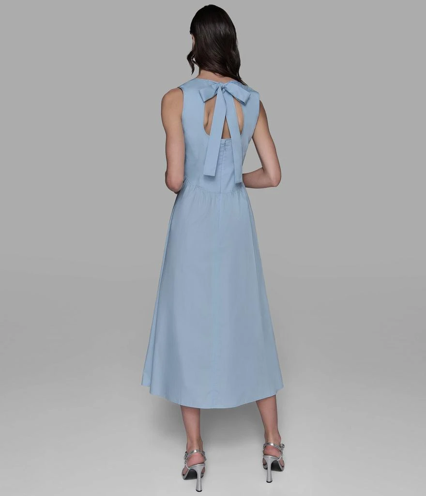 Karl Lagerfeld Paris POPLIN DRESS WITH BACK TIES 2