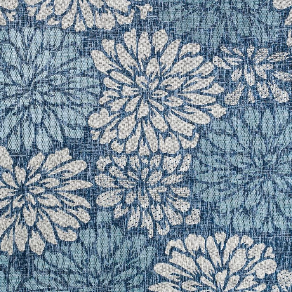 JONATHAN Y Zinnia Modern Floral Textured Weave Indoor/Outdoor Area Rug 2