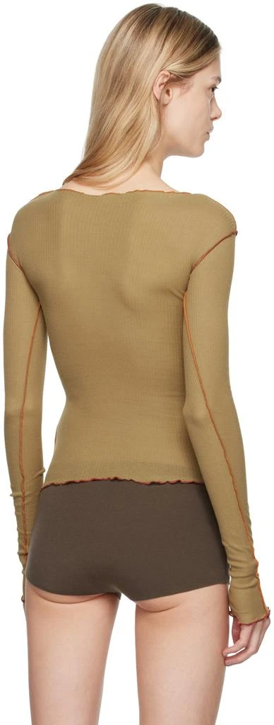 Baserange Brown Vein Long Sleeve T-Shirt 3