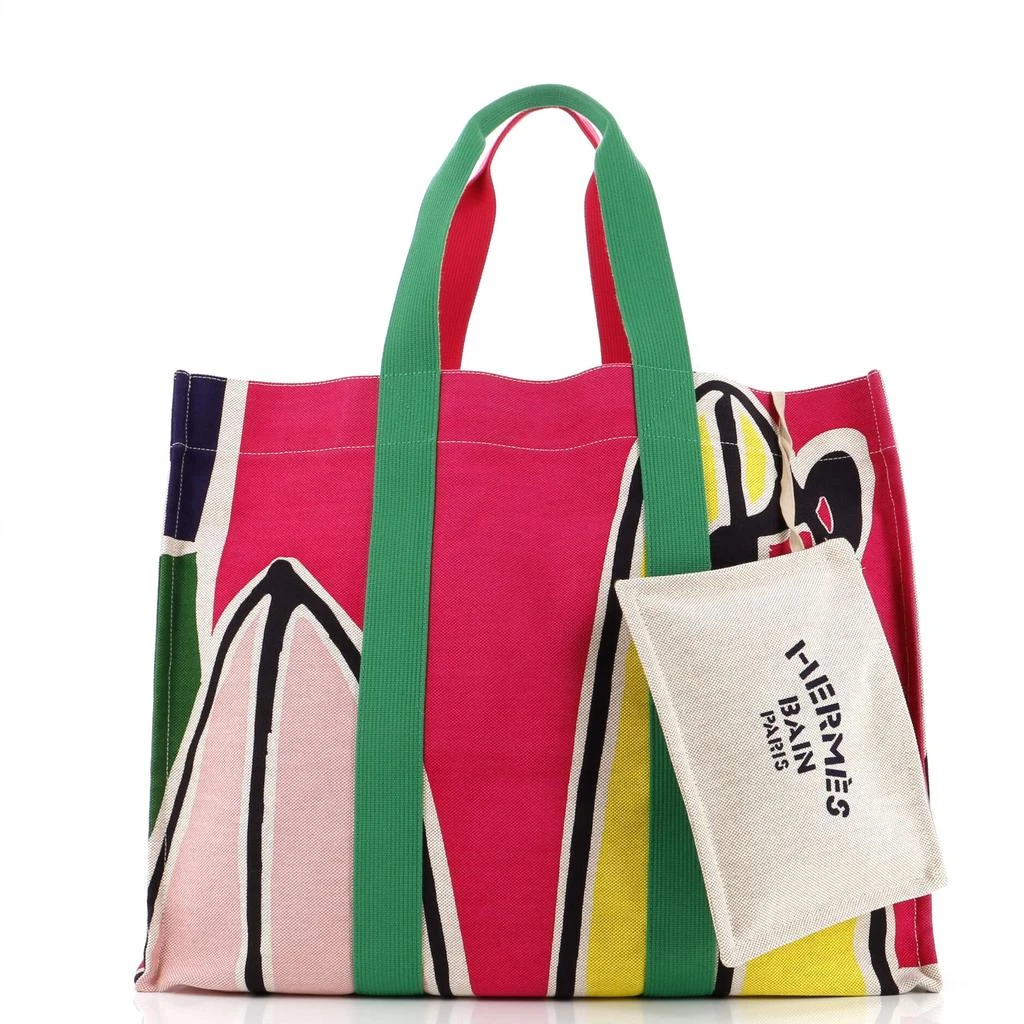 Hermes Beach Bag Printed Toile Maxi 2