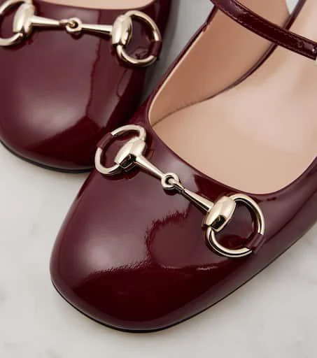 Gucci Horsebit patent leather slingback Mary Jane pumps 5