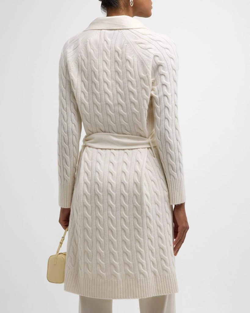 TSE Cashmere Double-Face Cable-Knit Cashmere Coat 7