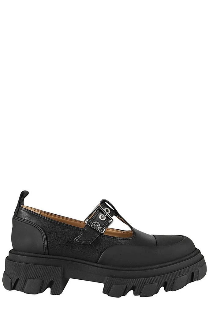 Ganni Ganni Toe Cap Detailed Mary Jane Shoes 1