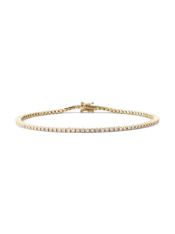 Nephora 14K Yellow Gold & Diamond Tennis Bracelet