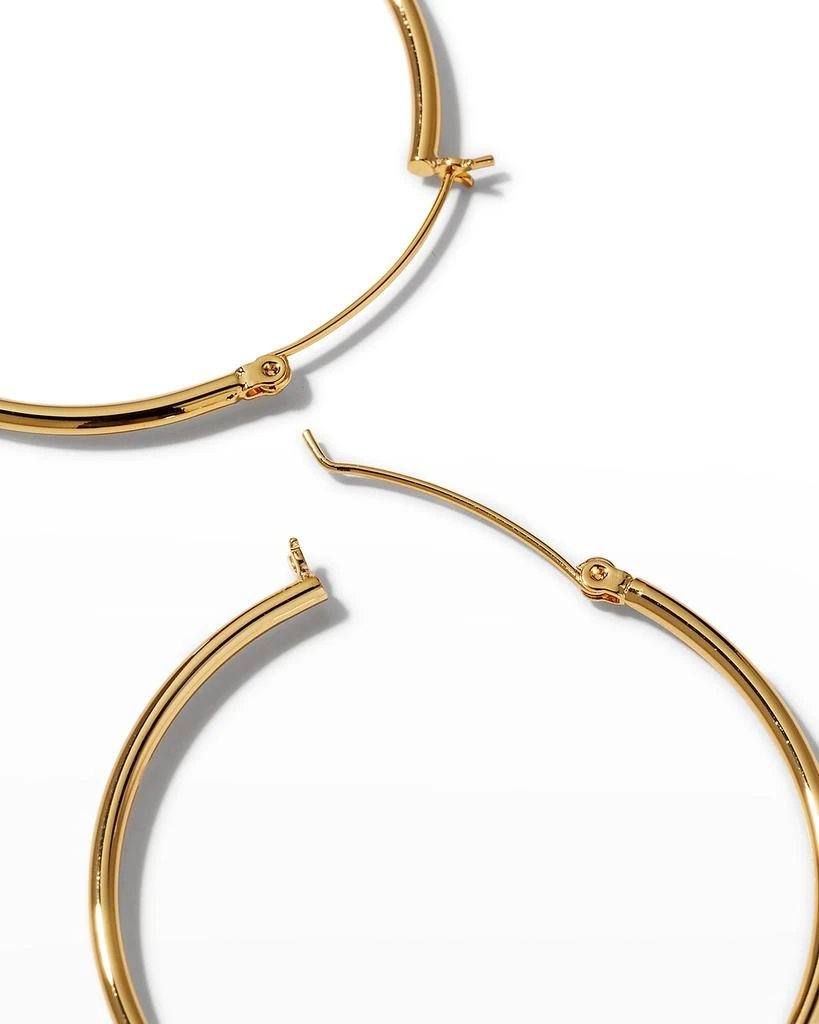 Devon Leigh Gold-Plate Hinge Back Hoop Earrings 4