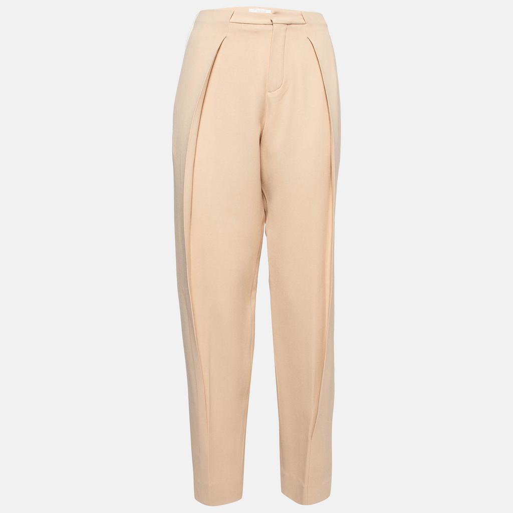 Chloe Chloe Light Beige Crepe Trousers M