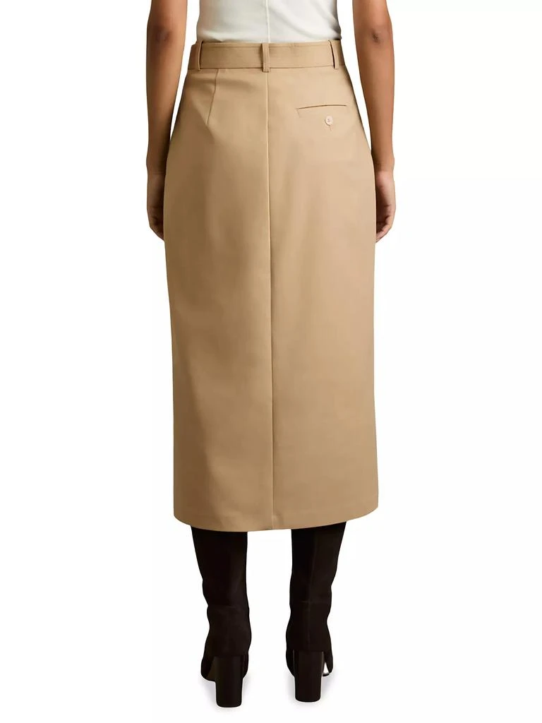 REISS Oakley Cotton-Blend Pencil Skirt 4