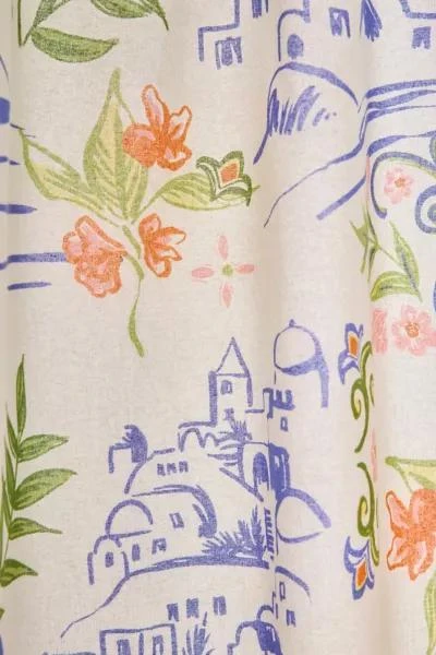 Urban Outfitters Santorini Patterned Shower Curtain 2