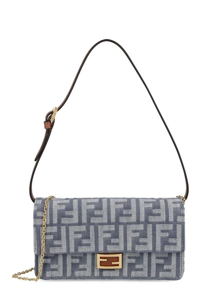 Fendi Fendi Baguette FF Jacquard Chain-Linked Wallet 1