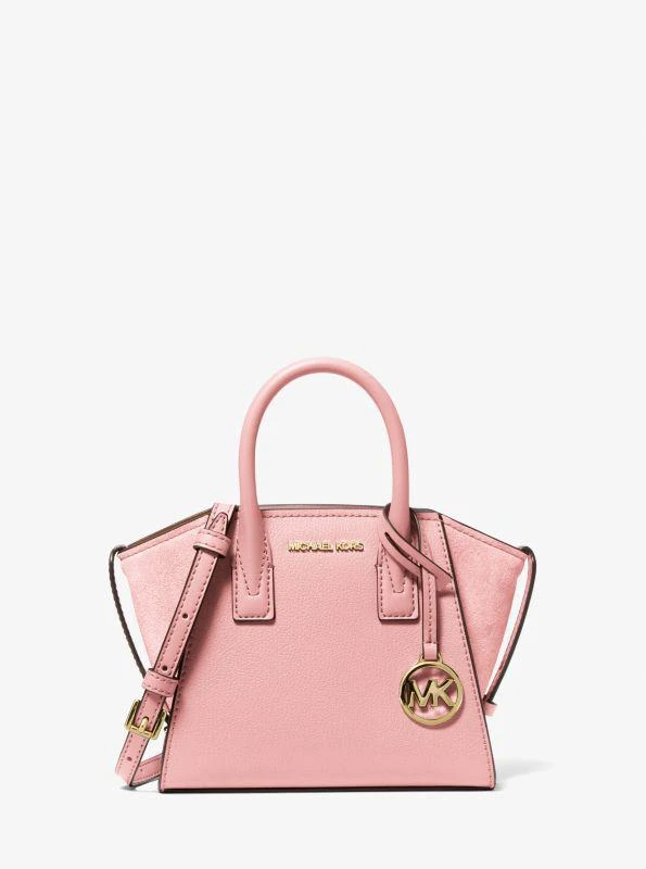 Michael Kors Avril Extra-Small Leather and Suede Satchel 1