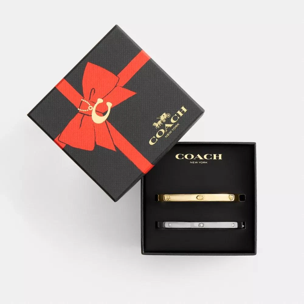 Coach Heart And Cherry Bangle Set 3