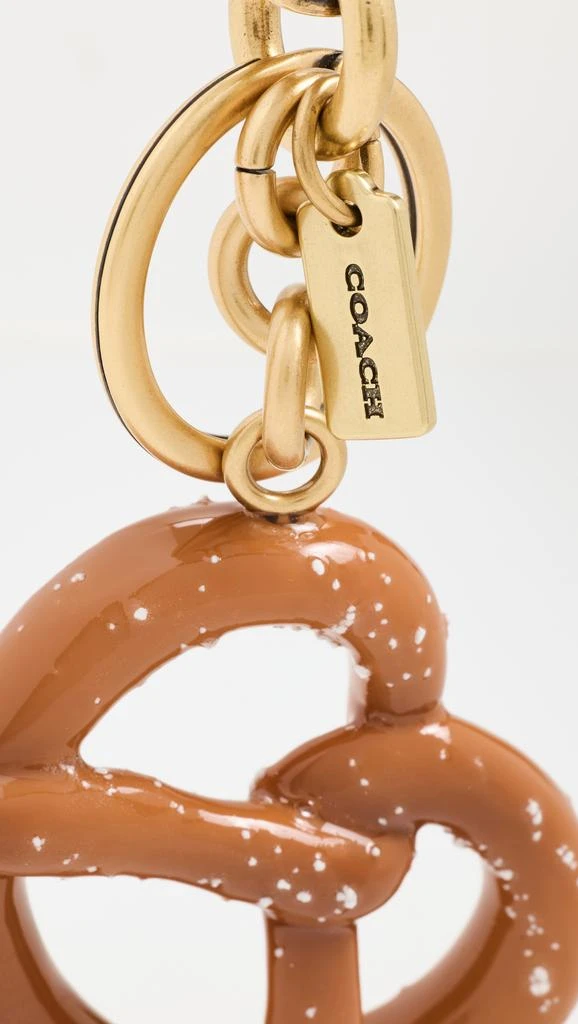 Coach Small Pretzel Bag Charm Keychain 3